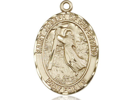 Bliss 14kt Gold Saint Joseph of Cupertino Medal,