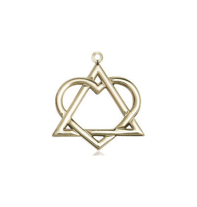 14kt Gold Adoption Heart Medal, Bliss Manufacturing