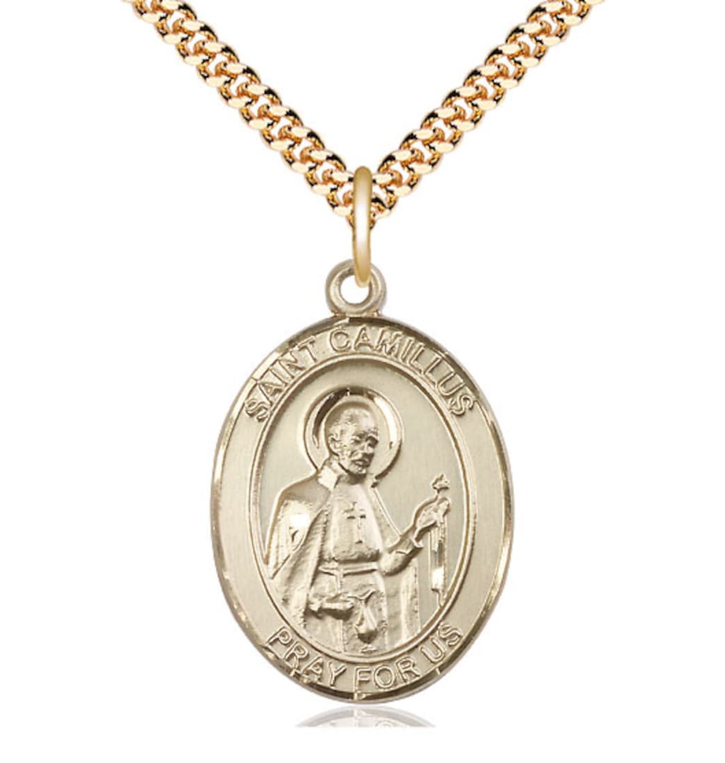 Bliss St Camillus of Lellis Catholic Patron Saint Medal