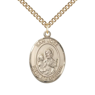 San Jose 14kt Gold-filled Oval Engravable Medal Pendant view 2, Bliss Manufacturing