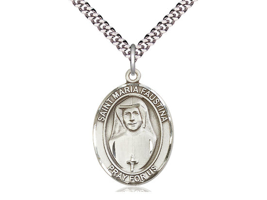 Bliss St Maria Faustina Catholic Patron Saint Medal