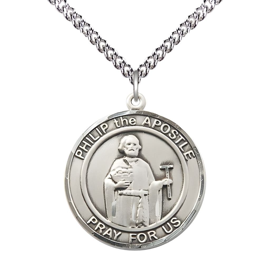 Bliss St. Philip the Apostle Sterling Silver Round Medal