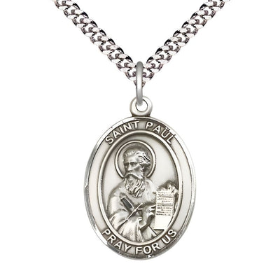 St. Paul the Apostle Pewter Oval Engravable Medal, Bliss Manufacturing