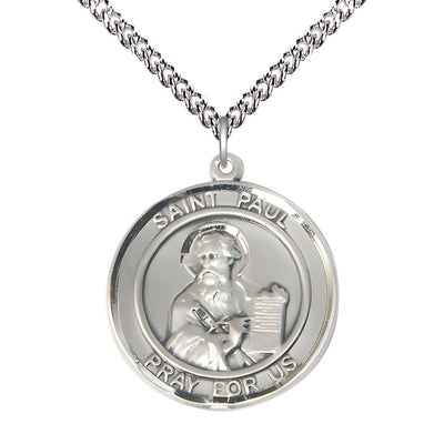 St. Paul the Apostle Sterling Silver Round Medal view 2, Bliss Manufacturing