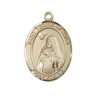 Large 14kt Gold St Teresa of Avila Medal Only, Bliss Manufacturing