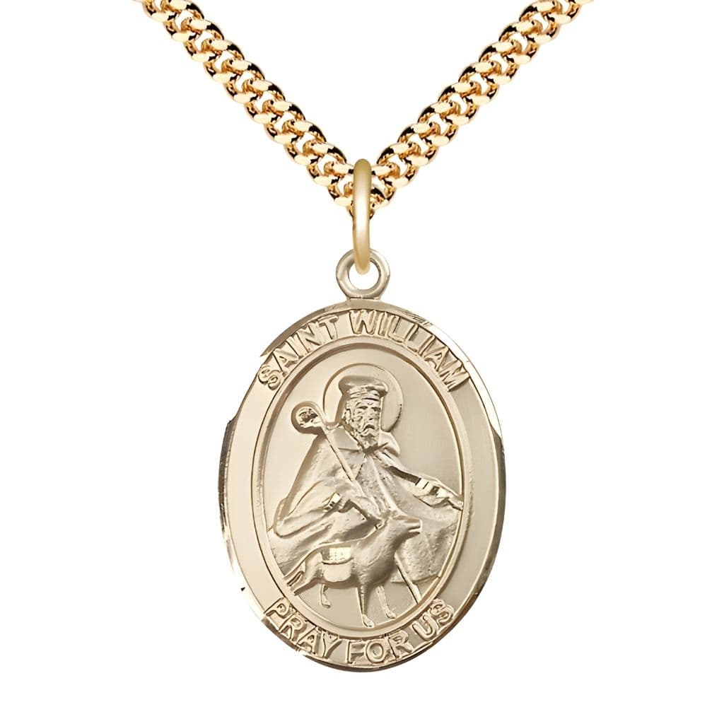 Bliss St. William of Rochester Gold-filled Oval Engravable Medal