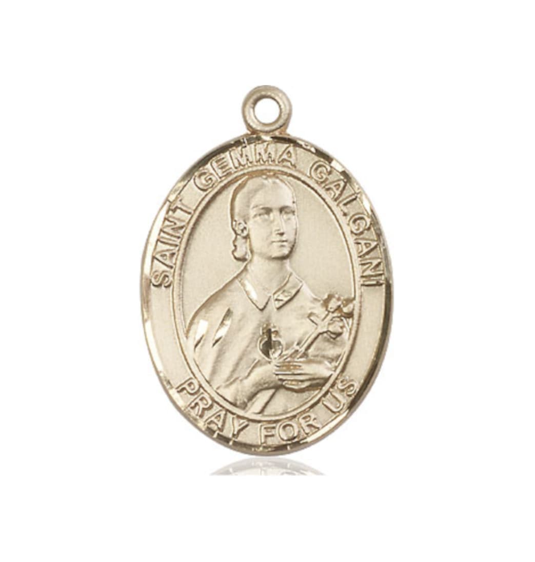 Bliss St Gemma Galgani 14kt Gold Oval Large Medal Only,