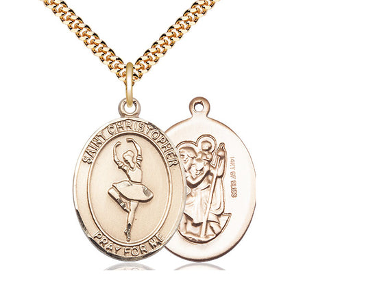 Bliss St Christopher Dance Catholic Patron Saint Medal