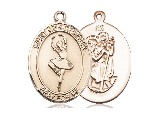 Bliss St Christopher Dance Catholic Patron Saint Medal