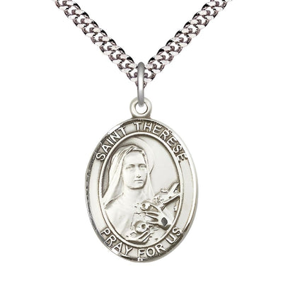 St. Therese of Lisieux Pewter Engravable Medal, Bliss Manufacturing