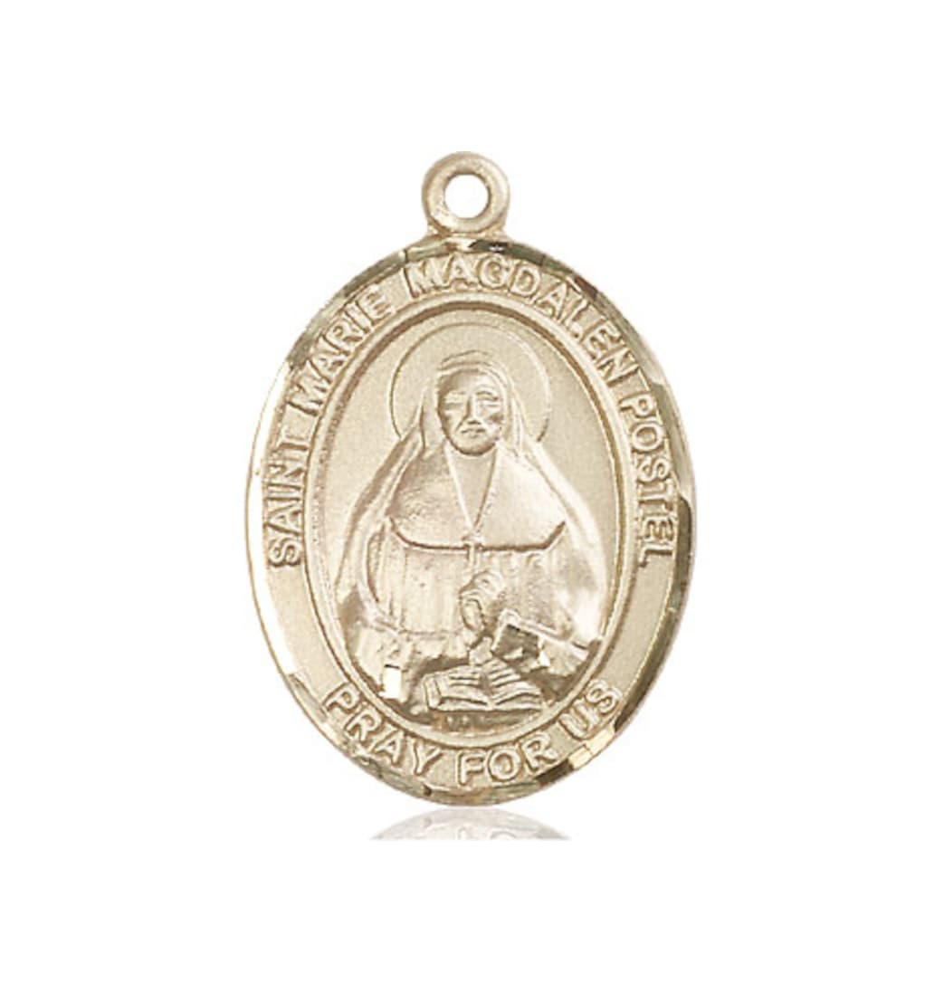 Bliss Large 14kt Gold Marie Magdalen Postel Medal,