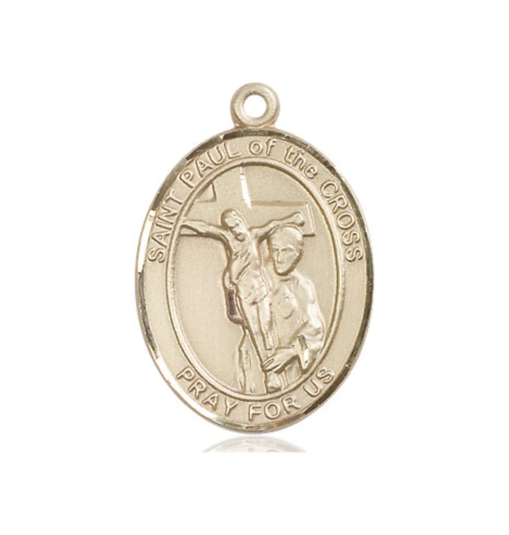 Bliss Manufacturing Large 14kt Gold St Paul of the Cross Medal Only,