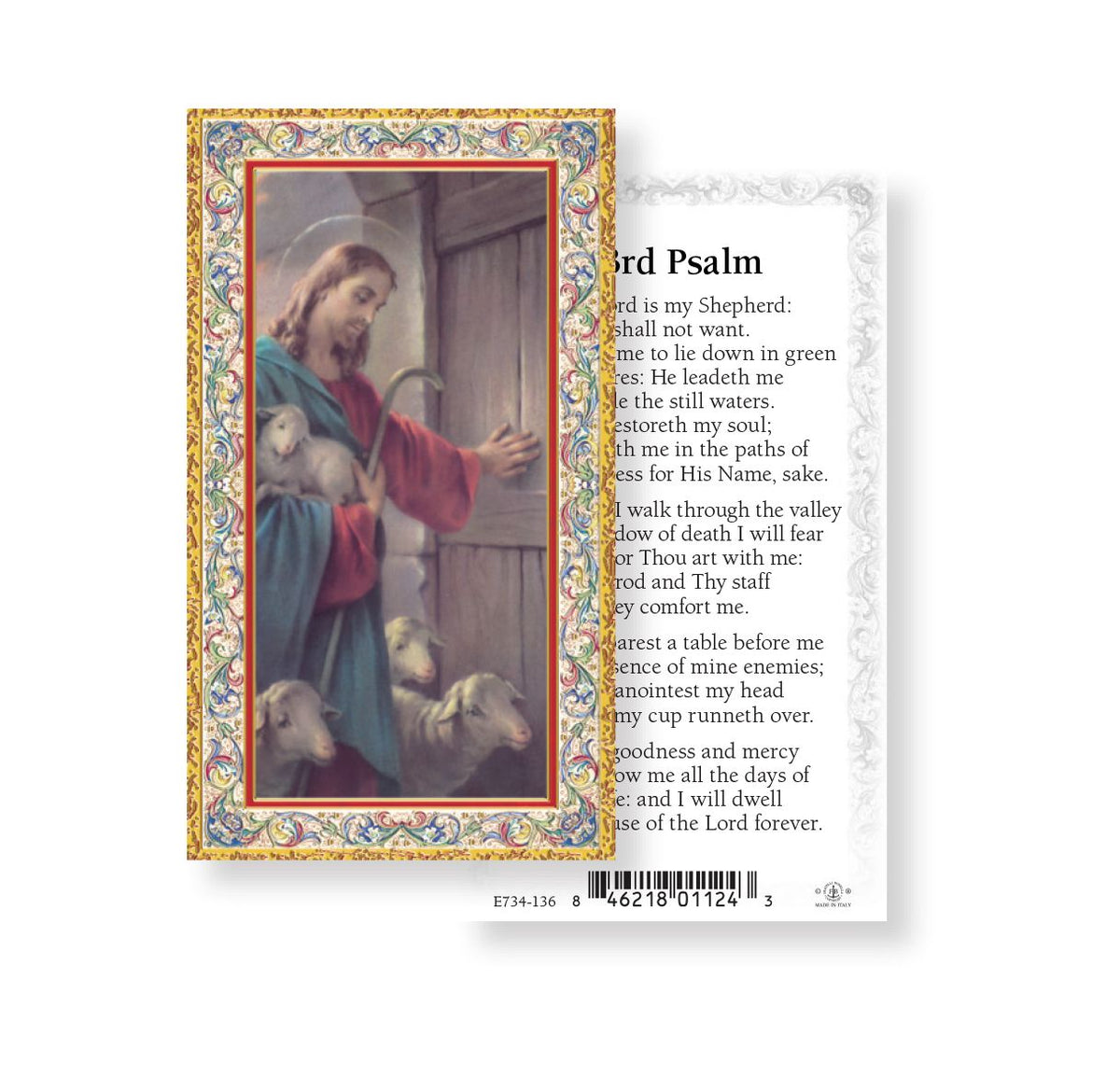 Twenty Third Psalm Holy Cards 100pcs,