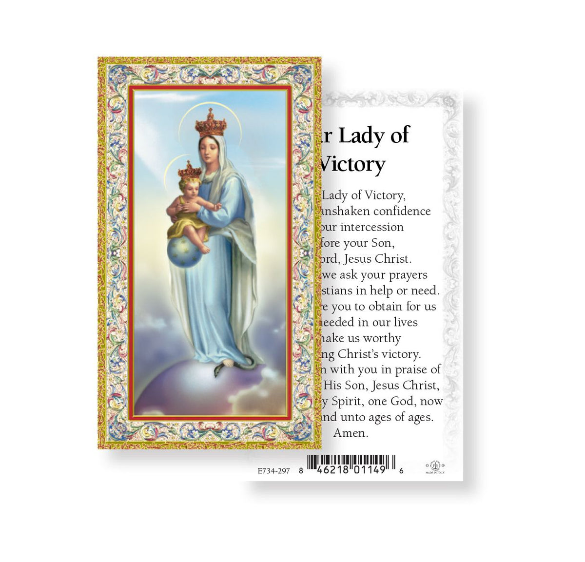 Our Lady of Victory Holy Cards 100pcs by Fratelli Bonella