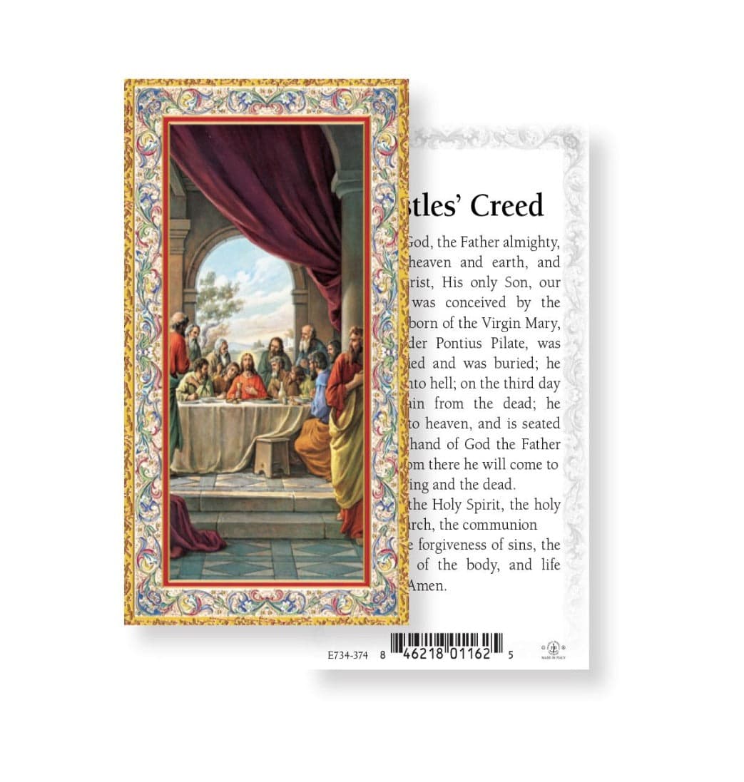 Apostles Creed Last Supper Holy Cards 100pcs,