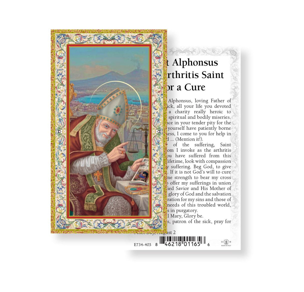 St Alphonsus Maria de Liguori Prayer Holy Cards 100pcs,