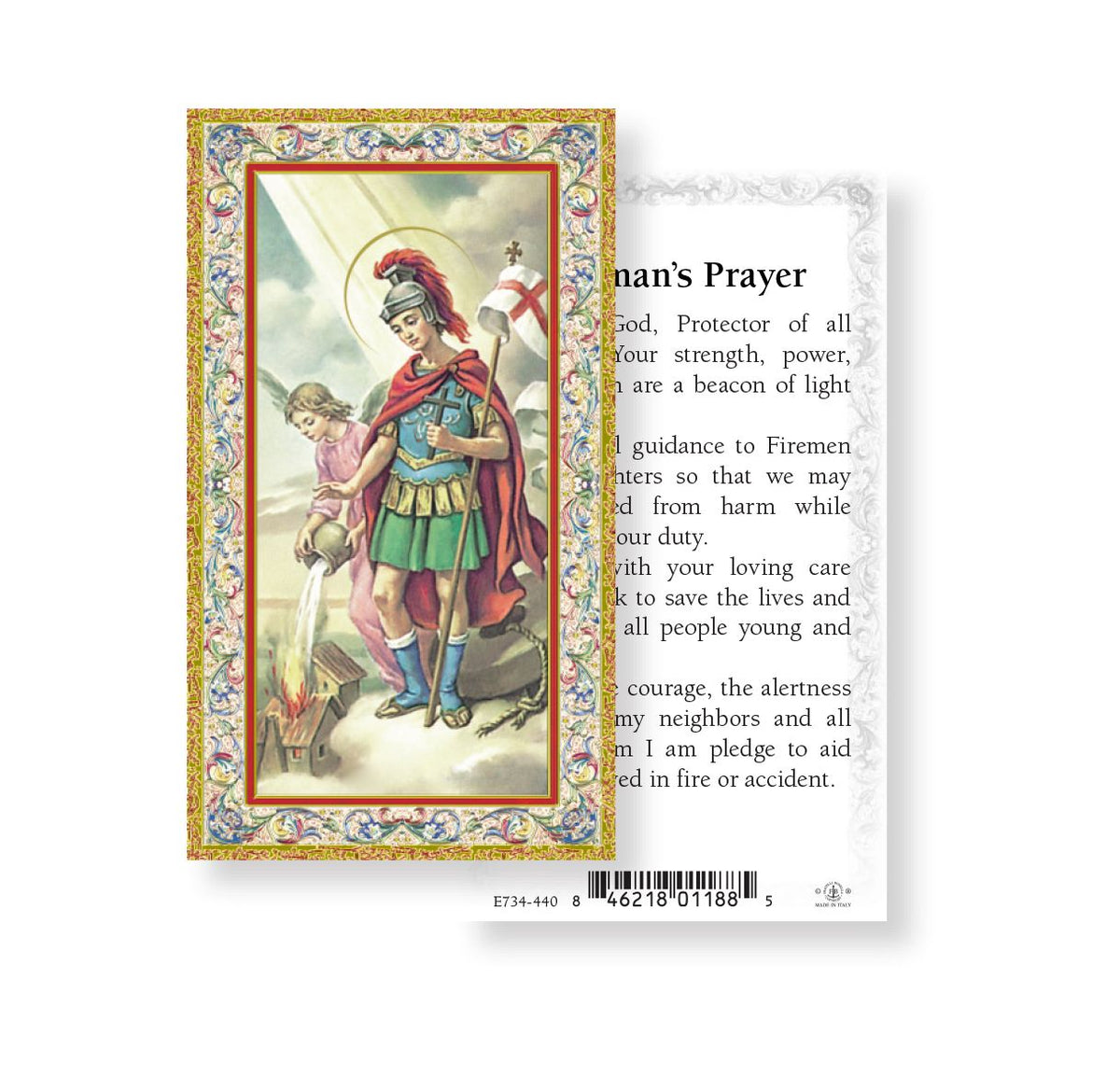 Saint Florian Fireman's Prayer Holy Cards 100pcs