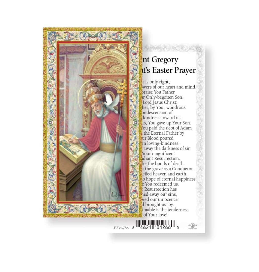 Saint Gregory the Great Prayer Holy Cards 100pcs