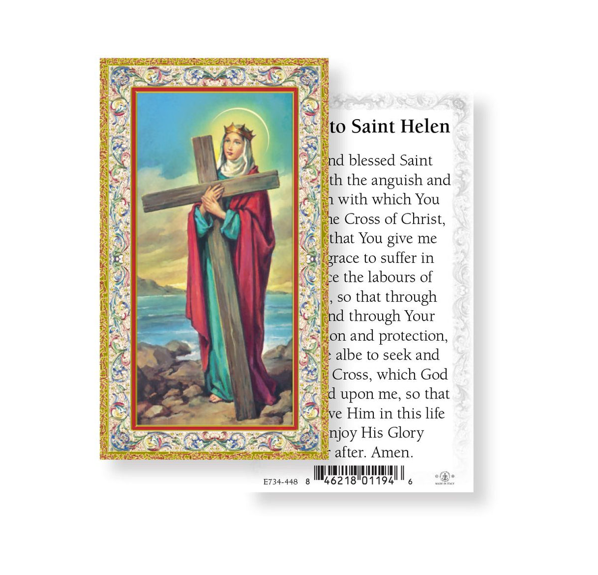 St Helen Patron Saint Holy Cards 100pcs by Fratelli Bonella