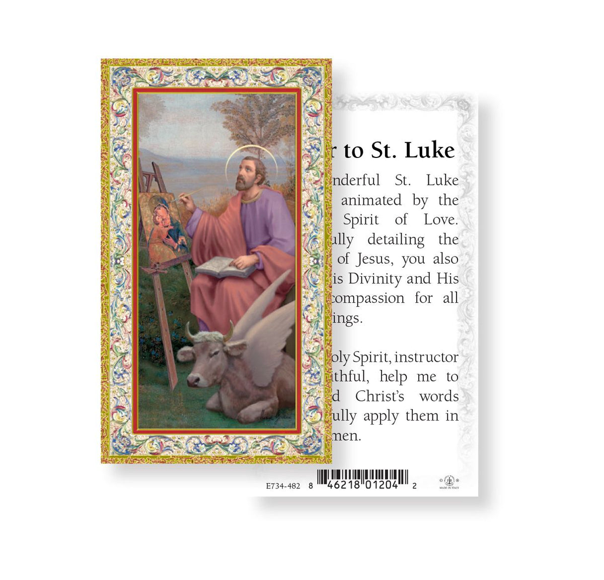 St Luke the Apostle Prayer Holy Cards 100pcs