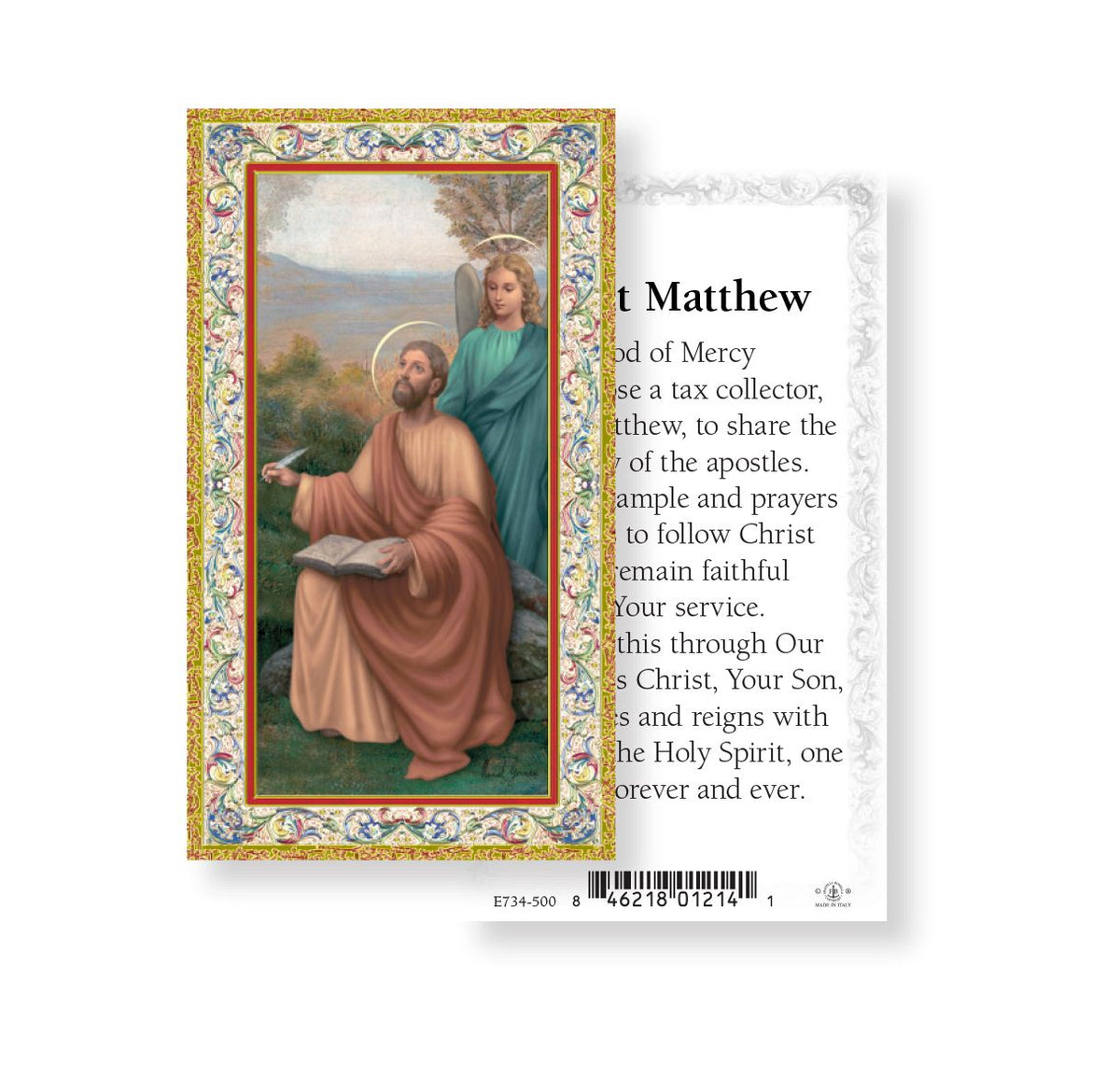 St Matthew the Apostle Prayer Holy Cards 100pcs