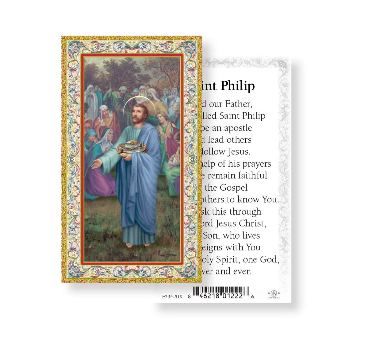 St Philip the Apostle Prayer Holy Cards 100pcs