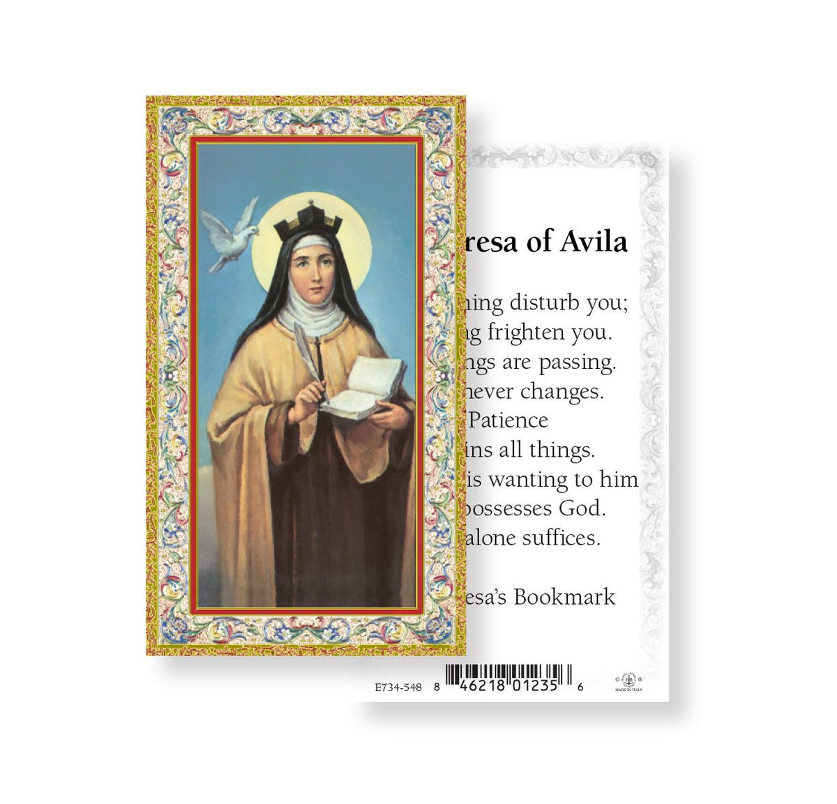 Saint Teresa of Avila Prayer Holy Cards 100pcs