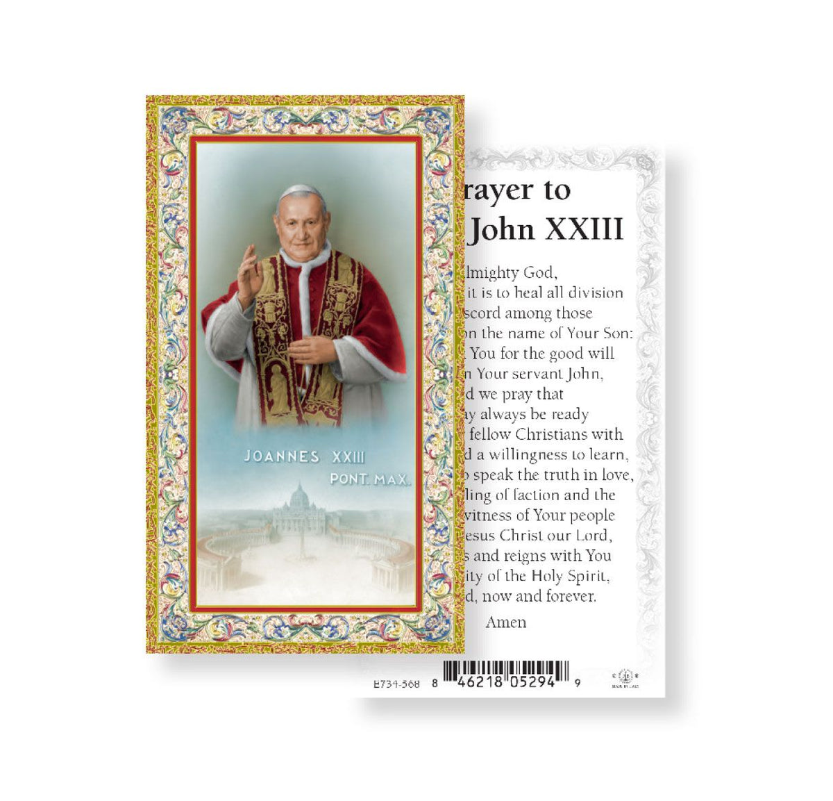 Saint John XXIII Prayer Holy Cards 100pcs