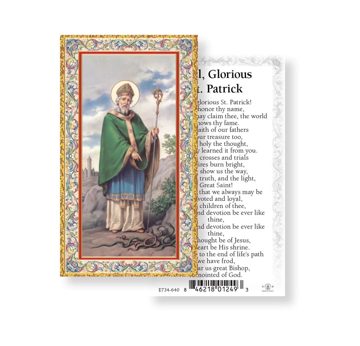 Saint Patrick Prayer Holy Cards 100pcs