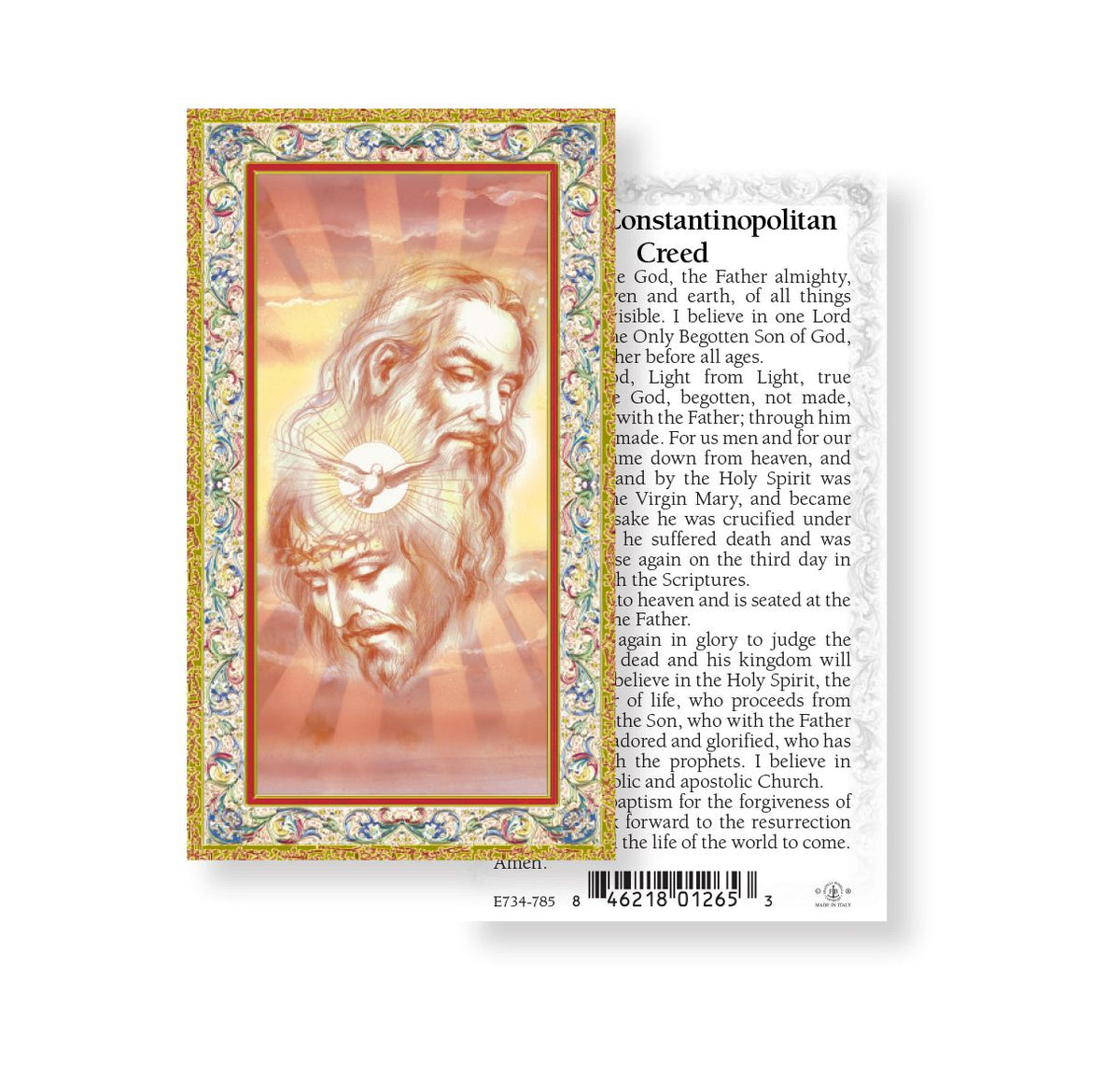 Nicene Creed Prayer Holy Cards 100pcs by Fratelli