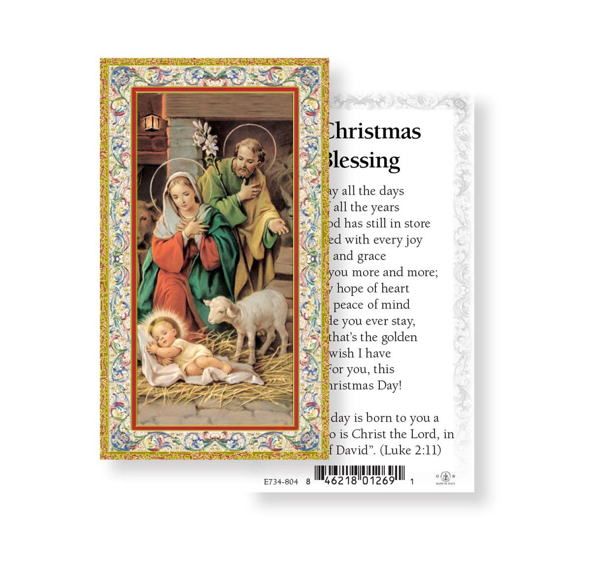 Holy Family a Christmas Blessing Holy Cards 100pcs