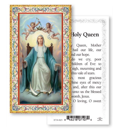 Hail Holy Queen Prayer Holy Cards 100pcs