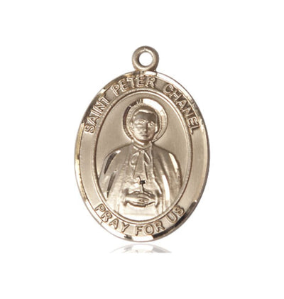 St Peter Chanel 14kt Gold Oval Large Medal Only, Bliss Manufacturing