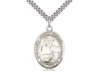 Venerable Jeanne Chezard De Matel Catholic Patron Saint Medal, pewter / sterling silver / gold-filled, Bliss Manufacturing