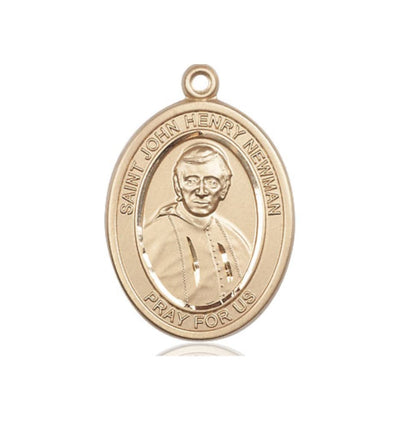 St John Henry Newman 14kt Gold Oval Large Medal Only, Bliss Manufacturing