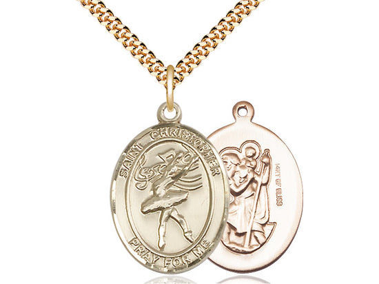 Bliss St Christopher Dance Patron Saint Medal