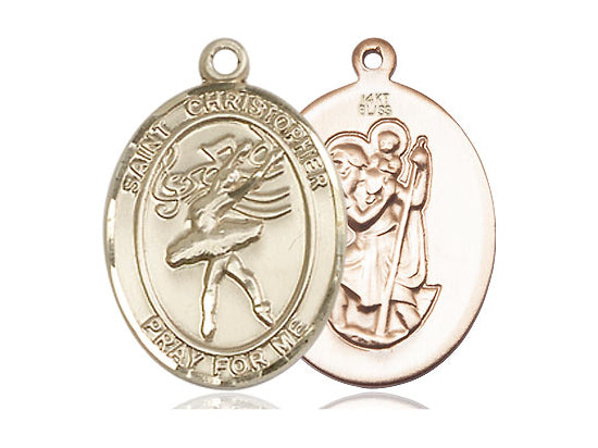 Bliss St Christopher Dance Patron Saint Medal