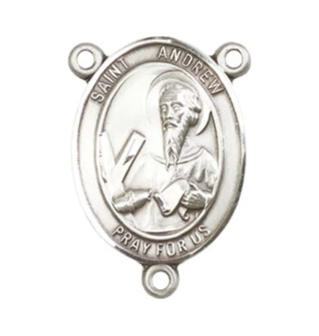 Bliss St Andrew the Apostle Engravable Center Rosary Part,