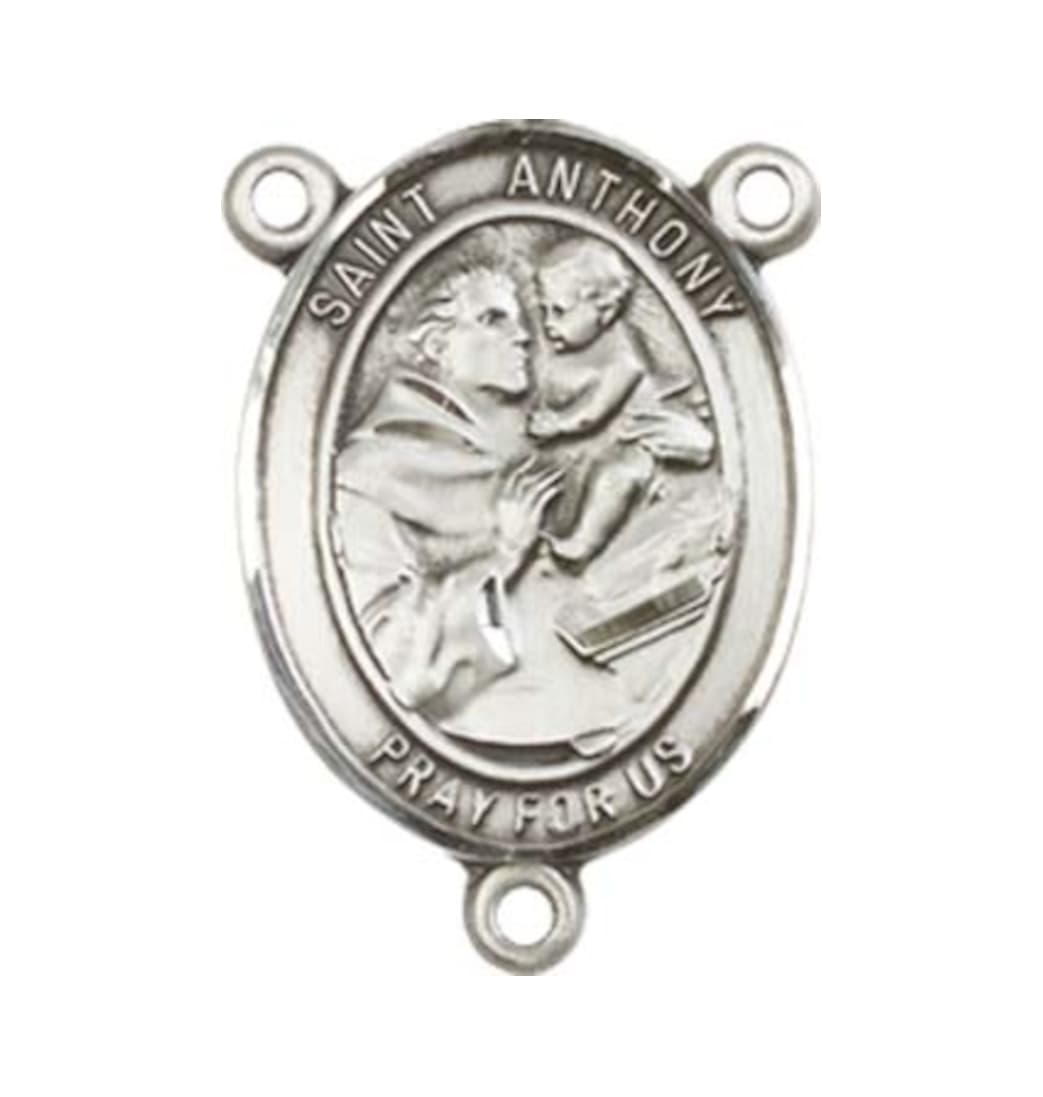 Bliss St Anthony of Padua Engravable Center Rosary Part,