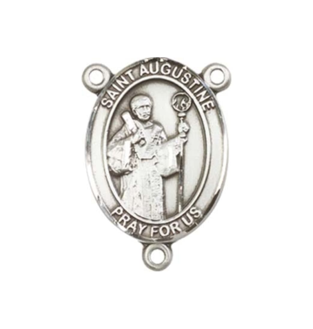 Bliss St Augustine Engravable Center Rosary Part,