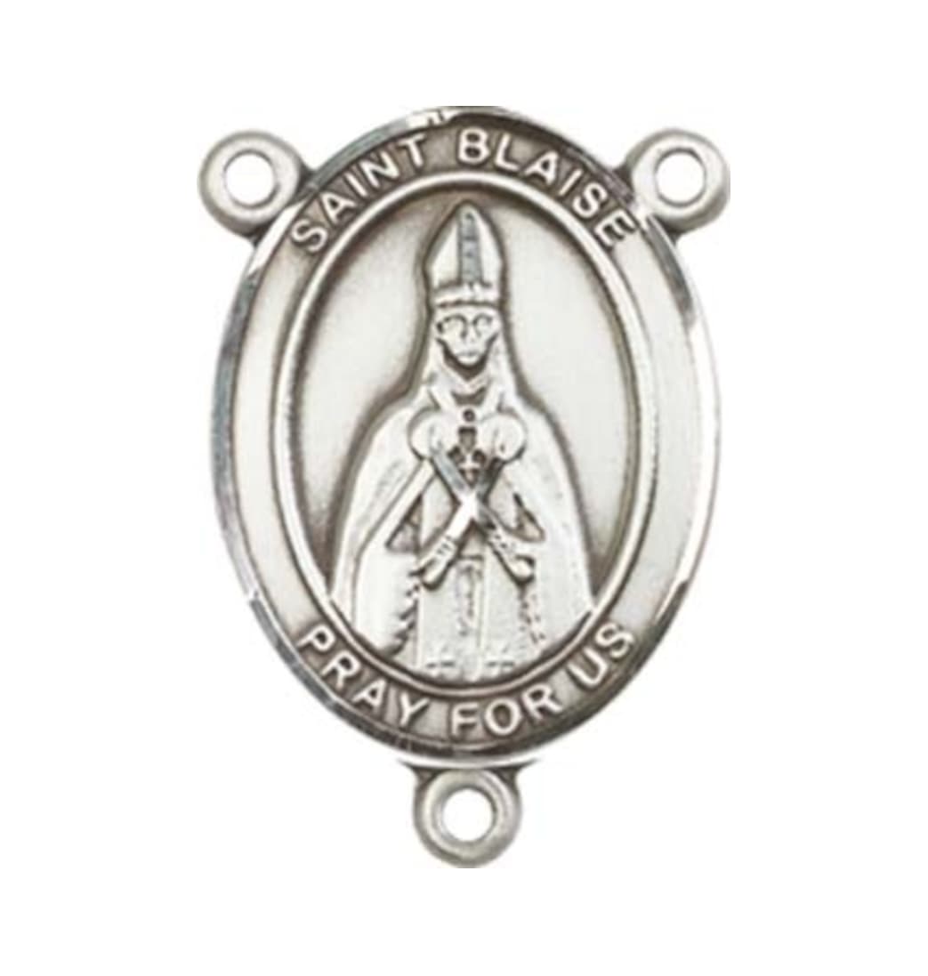 Bliss Saint Blaise Engravable Center Rosary Part,