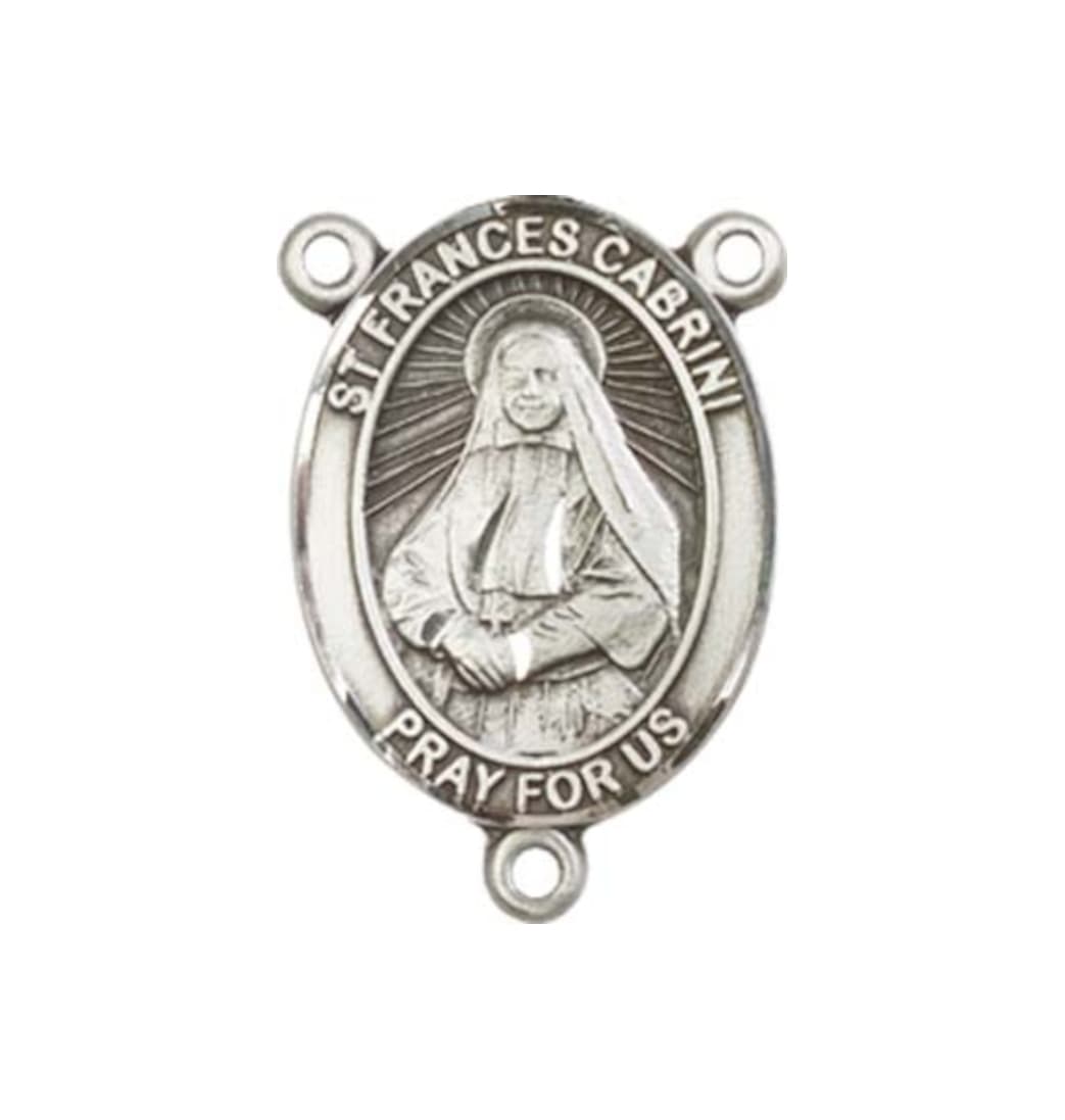 Bliss St Frances Cabrini Engravable Center Rosary Part,