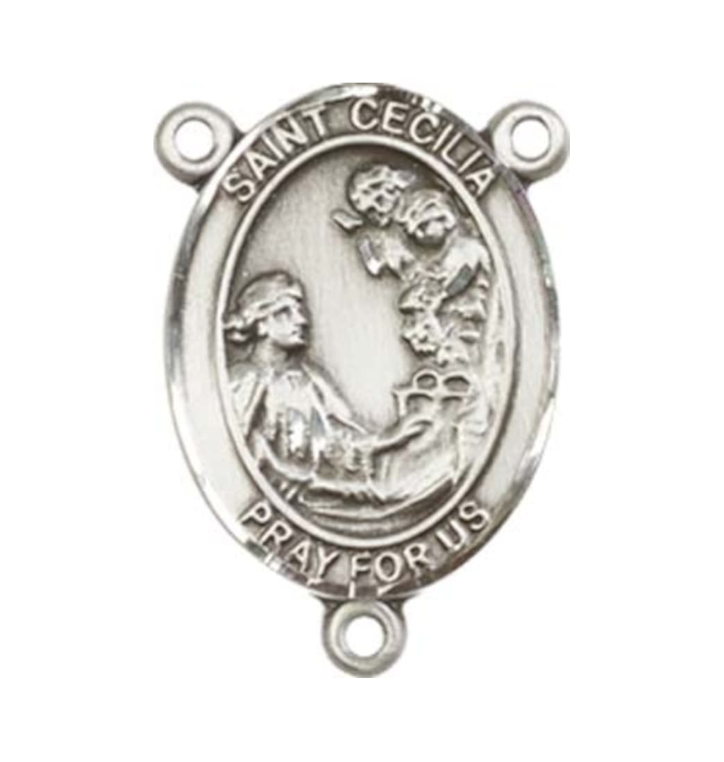 Bliss St Cecilia Engravable Center Rosary Part,