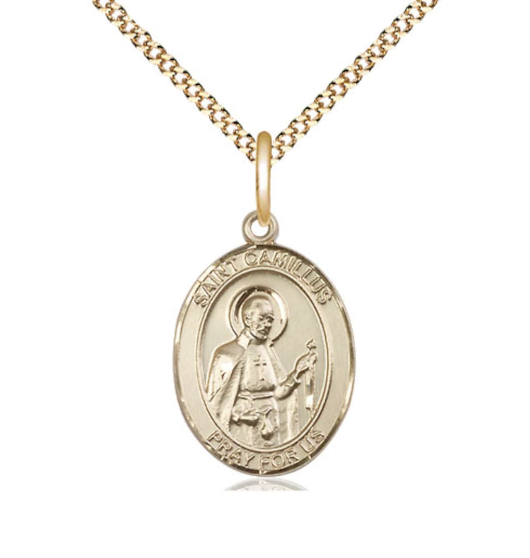 Bliss St Camillus of Lellis Catholic Patron Saint Medal