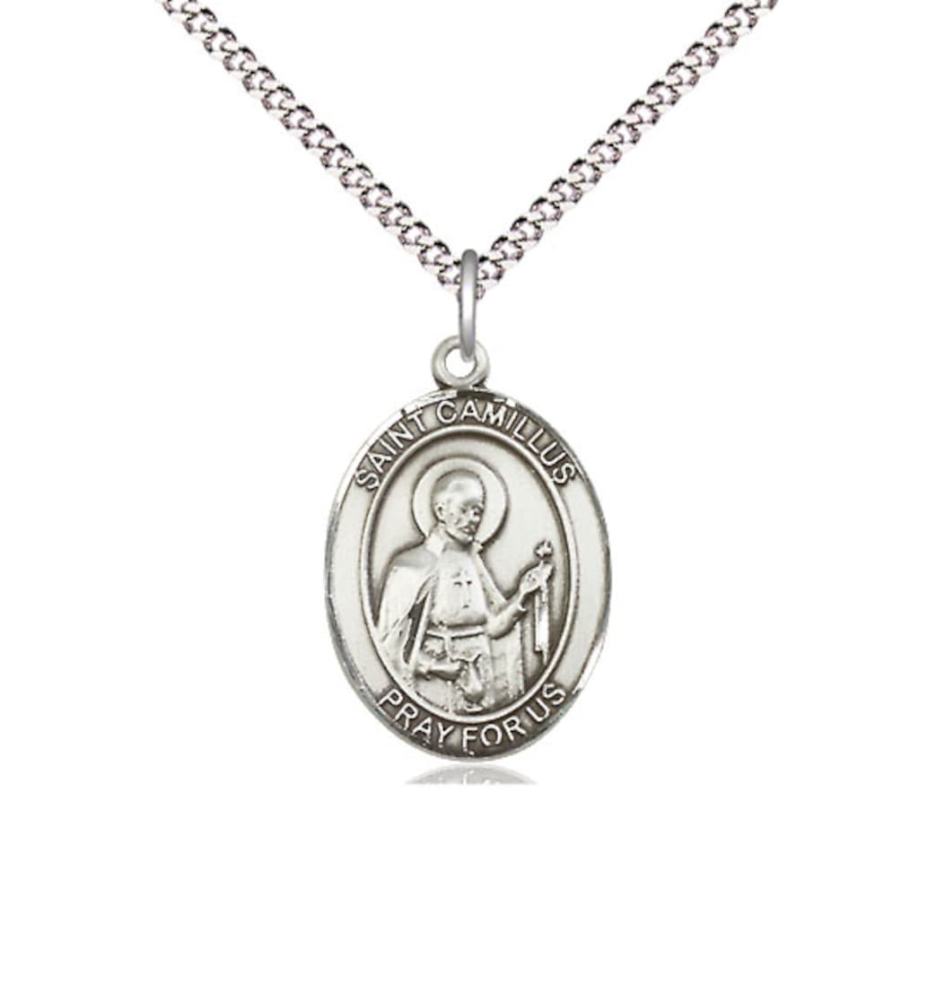 Bliss St Camillus of Lellis Catholic Patron Saint Medal