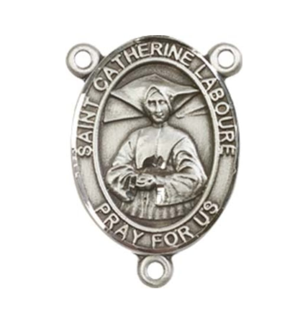 Bliss St Catherine Laboure Engravable Center Rosary Part,