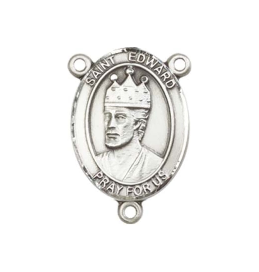 Bliss St Edward the Confessor Engravable Center Rosary Part,