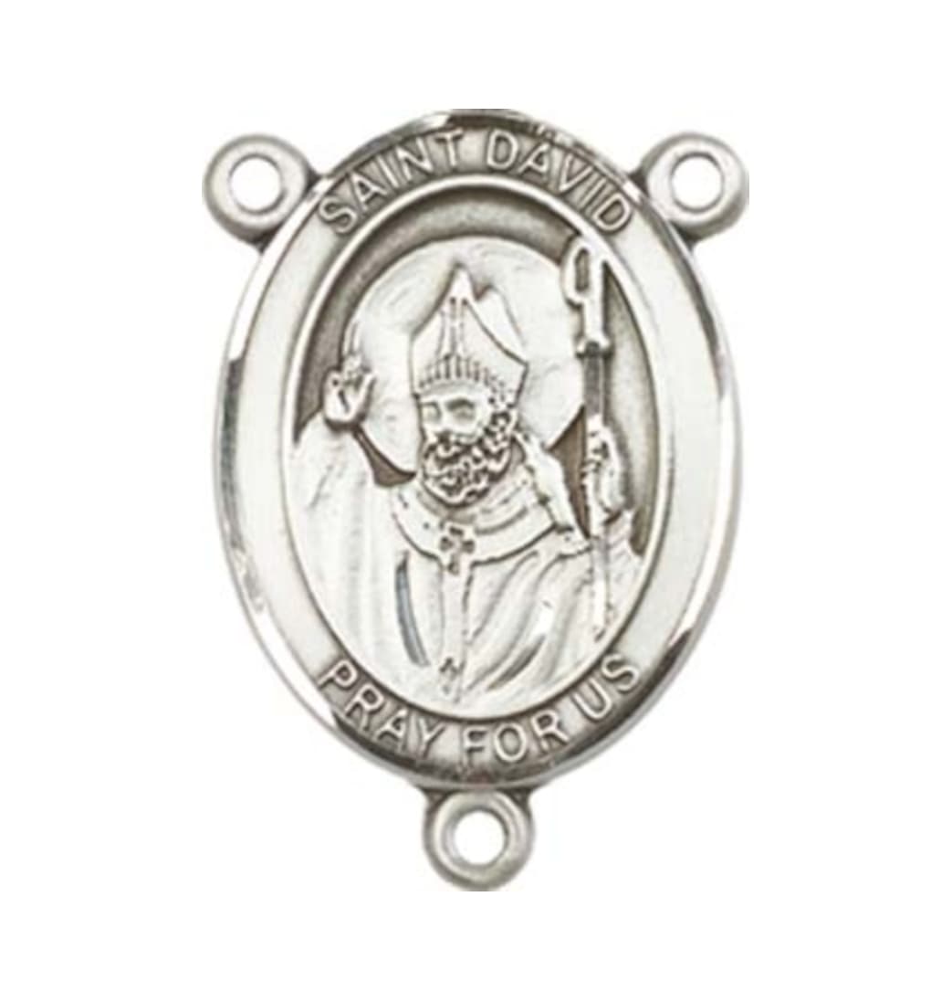 Bliss St David of Wales Engravable Center Rosary Part,