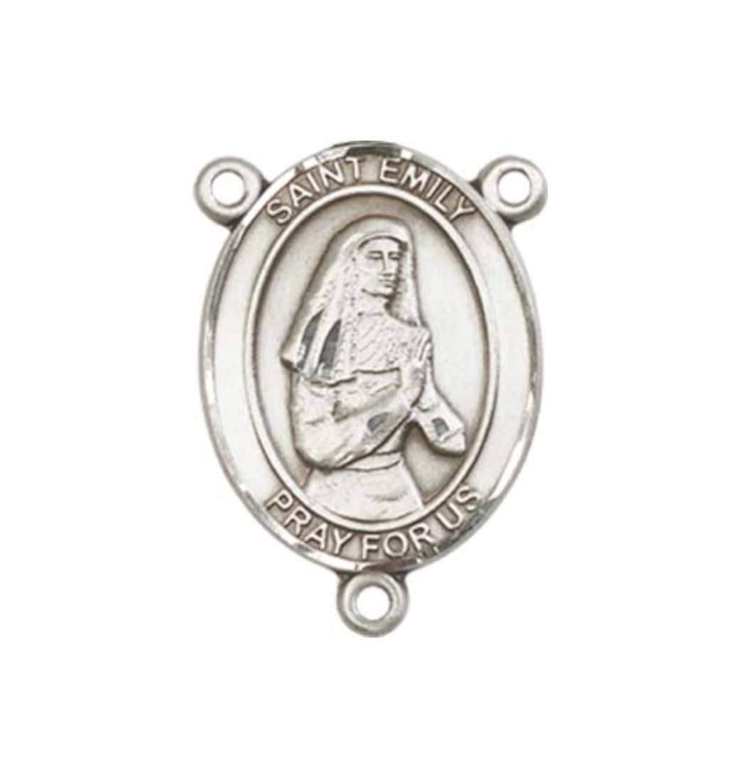 Bliss St Emily de Vialar Engravable Center Rosary Part,