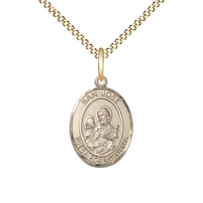 San Jose 14kt Gold-filled Oval Engravable Medal Pendant view 3, Bliss Manufacturing